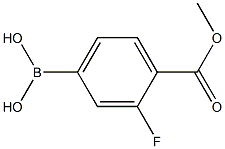 3-氟-4-羧酸甲酯苯硼酸 结构式