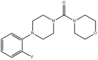 [4-(2-fluorophenyl)piperazino](morpholino)methanone 结构式