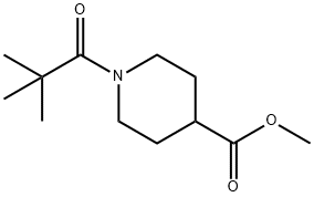 Methyl 1-(2,2-diMethylpropanoyl)piperidine-4-carboxylate 结构式