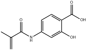 4-甲基丙烯酰胺基水杨酸 结构式