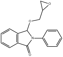 2,3-dihydro-3-(oxiranylmethoxy)-2-phenyl-1H-isoindol-1-one  结构式