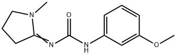 1-(m-Methoxyphenyl)-3-(1-methylpyrrolidin-2-ylidene)urea 结构式