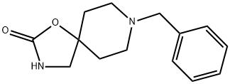8-苄基-1-氧-3,8-二氮杂螺[4,5]癸烷-2-酮 结构式