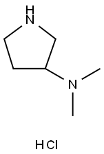3-(二甲胺基)吡咯烷双盐酸盐 结构式
