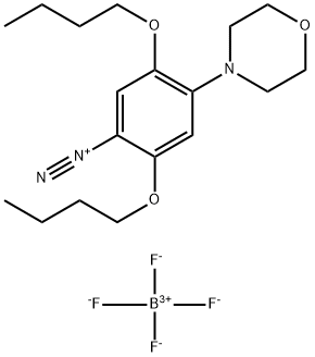 2,5-DIBUTOXY-4-(4-MORPHOLINYL)BENZENEDIAZONIUM TETRAFLUOROBORATE 结构式