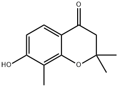 7-HYDROXY-2,2,8-TRIMETHYL-2,3-DIHYDRO-4H-CHROMEN-4-ONE 结构式