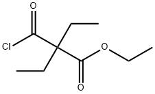 ethyl 2-carbonochloridoyl-2-ethyl-butanoate 结构式