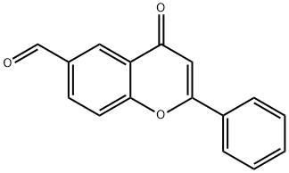 4-OXO-2-PHENYL-4H-CHROMENE-6-CARBALDEHYDE 结构式