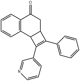 2a,8b-Dihydro-2-phenyl-1-(3-pyridinyl)cyclobuta[a]naphthalen-4(3H)-one 结构式