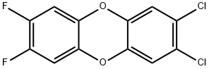 2,3-Dichloro-7,8-difluorodibenzo-p-dioxin 结构式