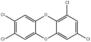 1,3,7,8-四氯二苯并-对-二恶英 结构式