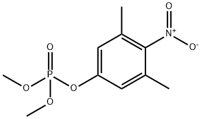 Phosphoric acid 3,5-dimethyl-4-nitrophenyldimethyl ester 结构式