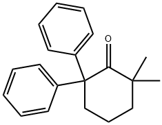 2,2-Dimethyl-6,6-diphenylcyclohexanone 结构式