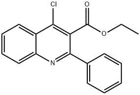 4-氯-2-苯基喹啉-3-甲酸乙酯 结构式