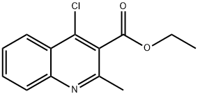 乙基 4-氯-2-甲基喹啉-3-甲酸基酯 结构式