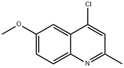 4-氯-6-甲氧基-2-甲基喹啉 结构式