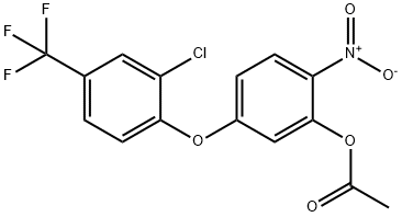 5-[2-chloro-4-(trifluoromethyl)phenoxy]-2-nitrophenyl acetate 结构式