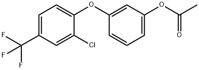 3-[2-chloro-4-(trifluoromethyl)phenoxy]phenyl acetate 结构式