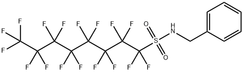 N-benzylheptadecafluorooctane-1-sulphonamide 结构式