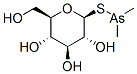 1-S-dimethylarsino-1-thio-beta-D-glucopyranoside 结构式