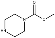 哌嗪-1-羧酸甲酯 结构式