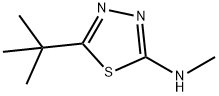 噻唑2-甲氨基-5-特丁基-1,3,4-噻二唑 结构式