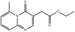 6-Methyl-4-oxo-4H-pyrido[1,2-a]pyrimidine-3-acetic acid ethyl ester 结构式