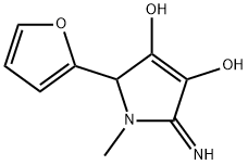 2-(2-Furanyl)-2,5-dihydro-5-imino-1-methyl-1H-pyrrole-3,4-diol 结构式