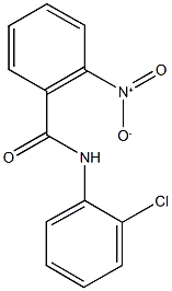 N-(2-氯苯基)-2-硝基-苯甲酰胺 结构式