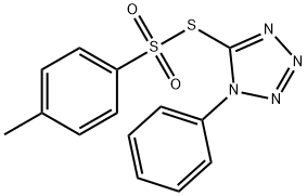 5-(4-methylphenyl)sulfonylsulfanyl-1-phenyl-tetrazole 结构式