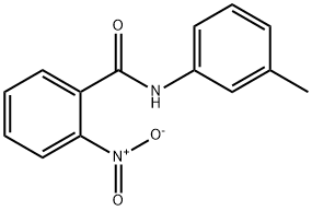 N-(3-甲基苯基)-2-硝基-苯甲酰胺 结构式