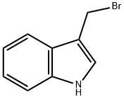3-溴甲基吲哚 结构式