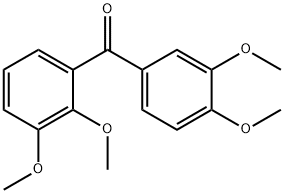 2,3,3',4'-四甲氧基二苯甲酮 结构式