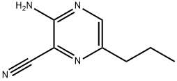 Pyrazinecarbonitrile,  3-amino-6-propyl-  (9CI) 结构式