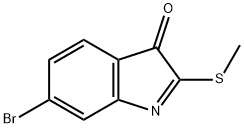 6-Bromo-2-(methylthio)-3H-indol-3-one 结构式