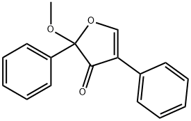 2,4-二苯基-2-甲氧基-3(2H)-呋喃酮[用于高效液相色谱标记] 结构式