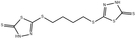 5,5'-(四亚甲基二硫代)二-1,3,4-噻二唑-2-硫醇	 结构式