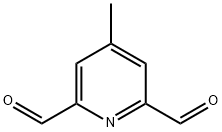 2,6-Pyridinedicarboxaldehyde, 4-methyl- (9CI) 结构式