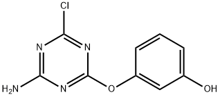 3-[(4-amino-6-chloro-1,3,5-triazin-2-yl)oxy]phenol 结构式