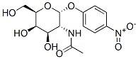 4-硝基苯基 2-乙酰氨基-2-脱氧-ALPHA-D-吡喃半乳糖苷 结构式