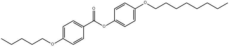 4-正辛基苯基 4-正戊氧基苯甲酸 结构式