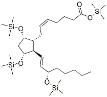 (5Z,9S,11R,13E,15S)-9,11,15-Tris[(trimethylsilyl)oxy]prosta-5,13-dien-1-oic acid trimethylsilyl ester 结构式