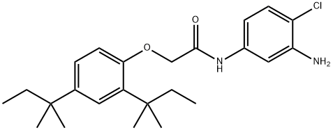 N-(3-amino-4-chlorophenyl)-2-(2,4-di-tert-pentylphenoxy)acetamide 结构式