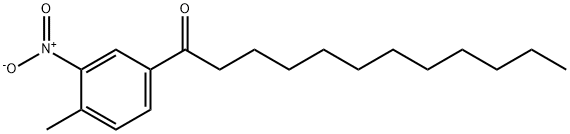 4-甲基-3-硝基苯基月桂酮 结构式