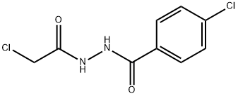 4-氯-N'-(2-氯乙酰基)苯甲酰肼 结构式