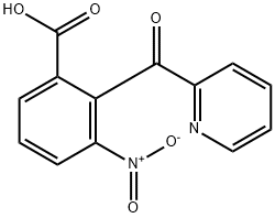 Benzoic  acid,  3-nitro-2-(2-pyridinylcarbonyl)- 结构式