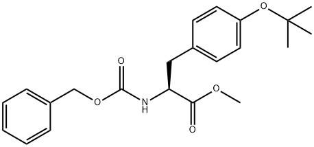 N-苄氧羰基-O-叔丁基-L-酪氨酸甲酯 结构式