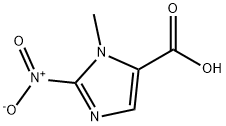 1-甲基-2-硝基-1H-咪唑-5-羧酸 结构式