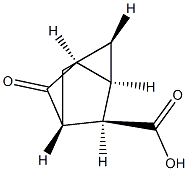 反-3-氧代三环[2.2.1.02,6]庚烷-7-羧酸 结构式