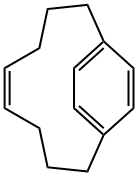 (5Z)-Bicyclo[8.2.2]tetradecane-1(12),5,10,13-tetrene 结构式